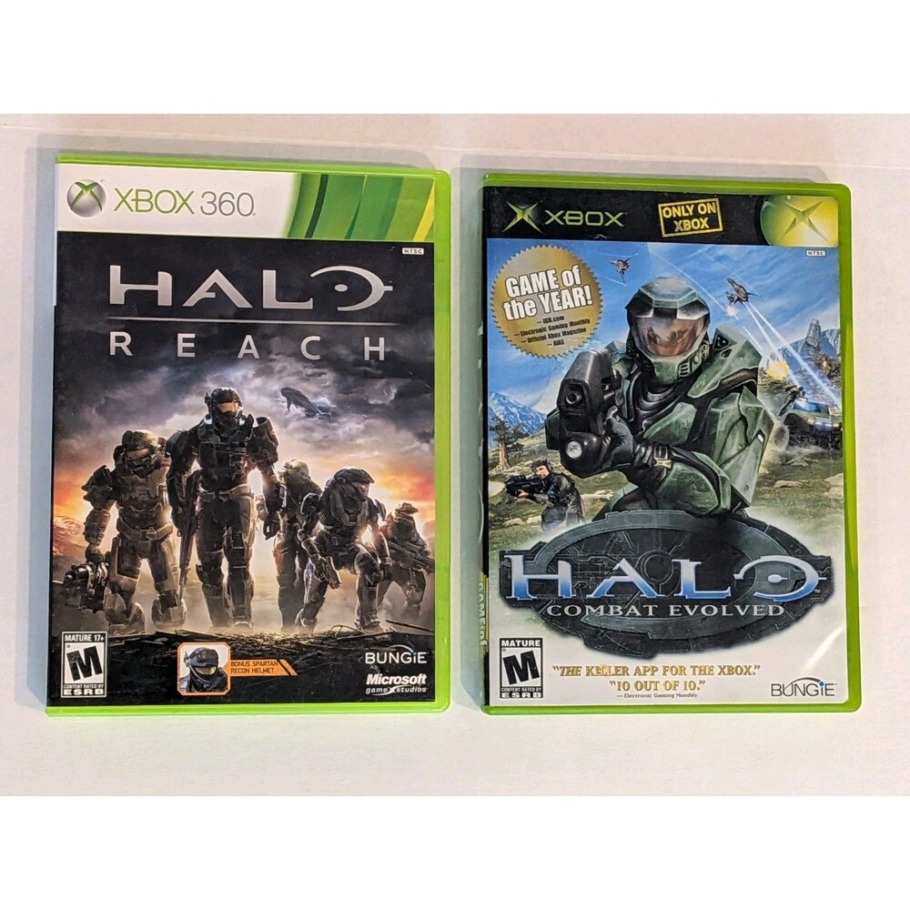 Halo: Combat Evolved & Halo Reach Microsoft XBOX & XBOX 360 Game Of The Year